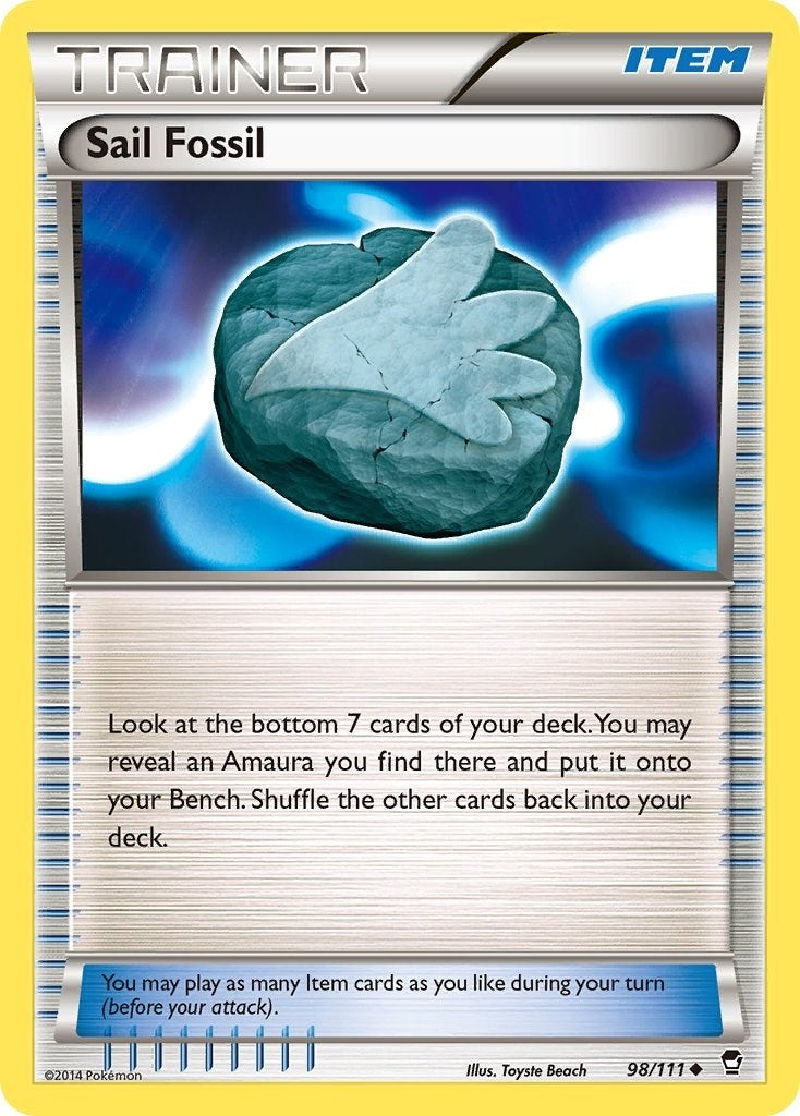 Image for Sail Fossil (98/111) [XY - Furious Fists] - Pokemon