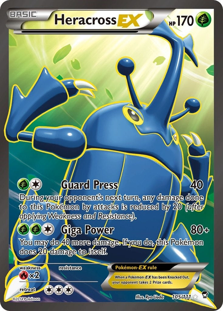 Image for Heracross EX (105 Full Art) (105/111) [XY - Furious Fists] - Pokemon