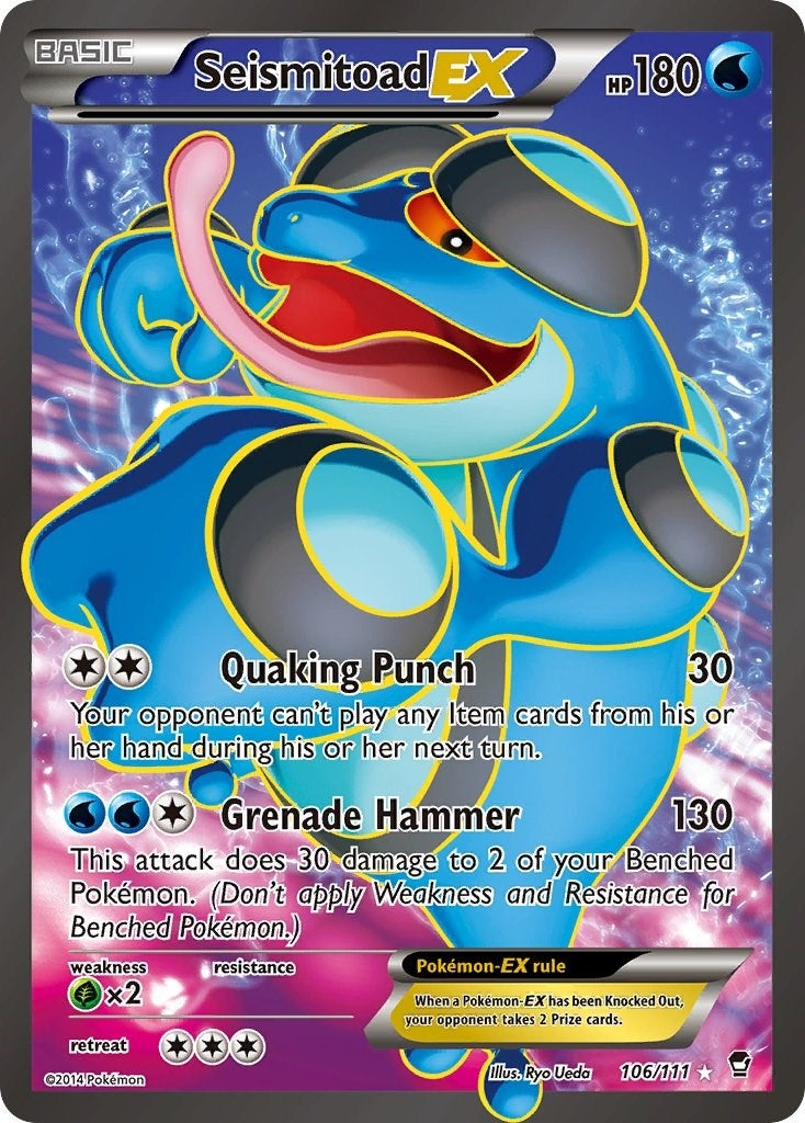 Image for Seismitoad EX (106 Full Art) (106/111) [XY - Furious Fists] - Pokemon