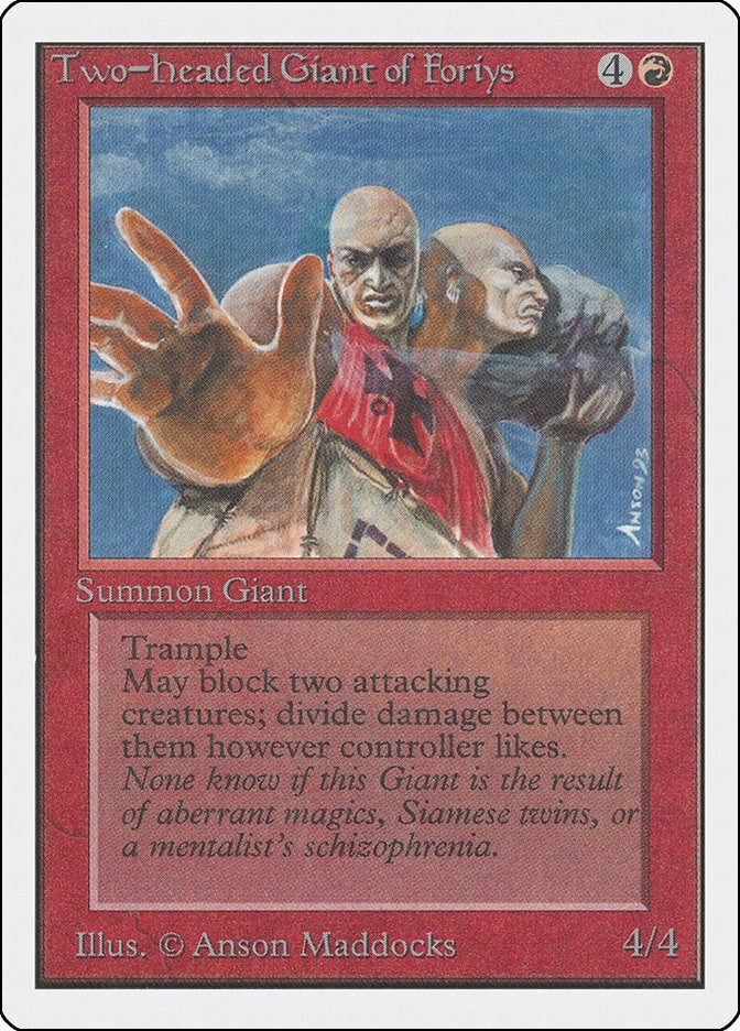 Image for Two-Headed Giant of Foriys [Unlimited Edition] - Magic: The Gathering
