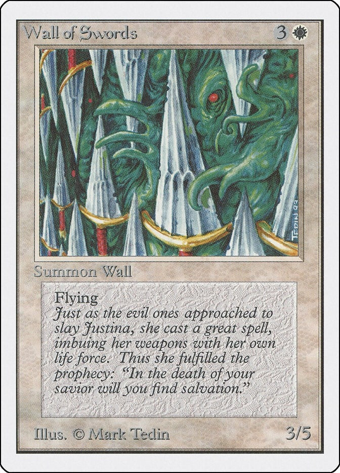 Image for Wall of Swords [Unlimited Edition] - Magic: The Gathering