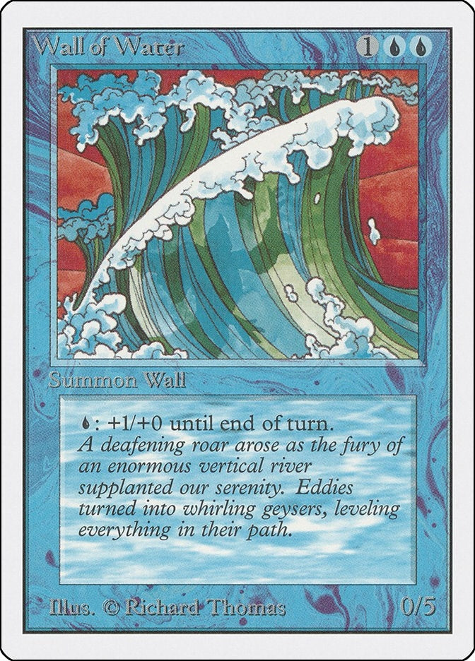 Image for Wall of Water [Unlimited Edition] - Magic: The Gathering