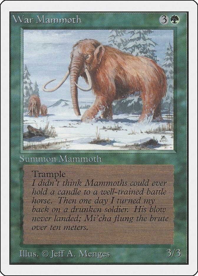 Image for War Mammoth [Unlimited Edition] - Magic: The Gathering
