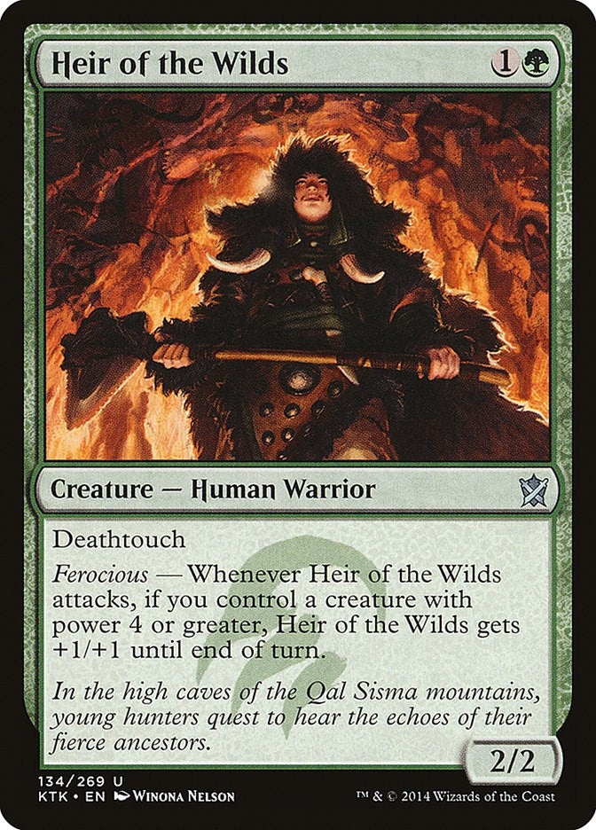 Image for Heir of the Wilds (134) [Khans of Tarkir] - Magic: The Gathering