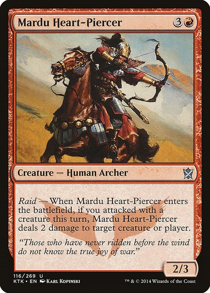 Image for Mardu Heart-Piercer (116) [Khans of Tarkir] - Magic: The Gathering