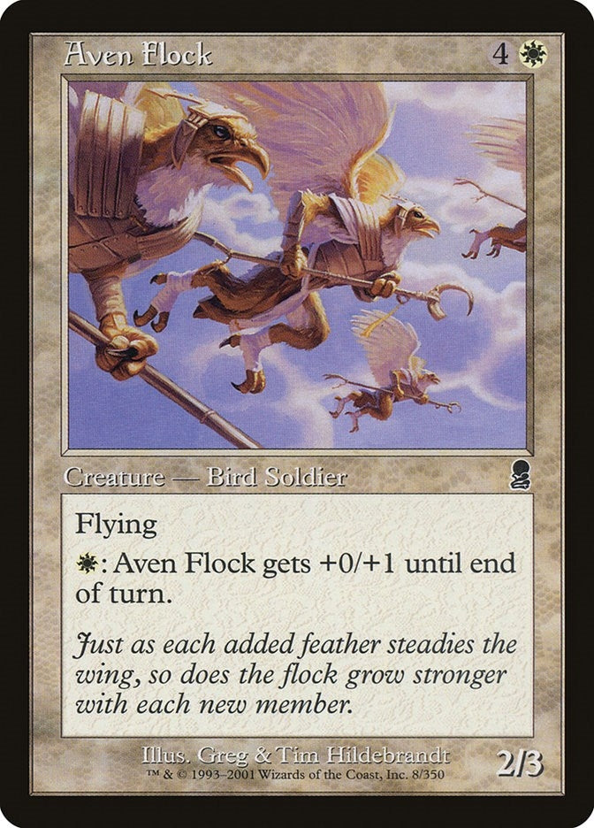 Image for Aven Flock (8) [Odyssey] - Magic: The Gathering