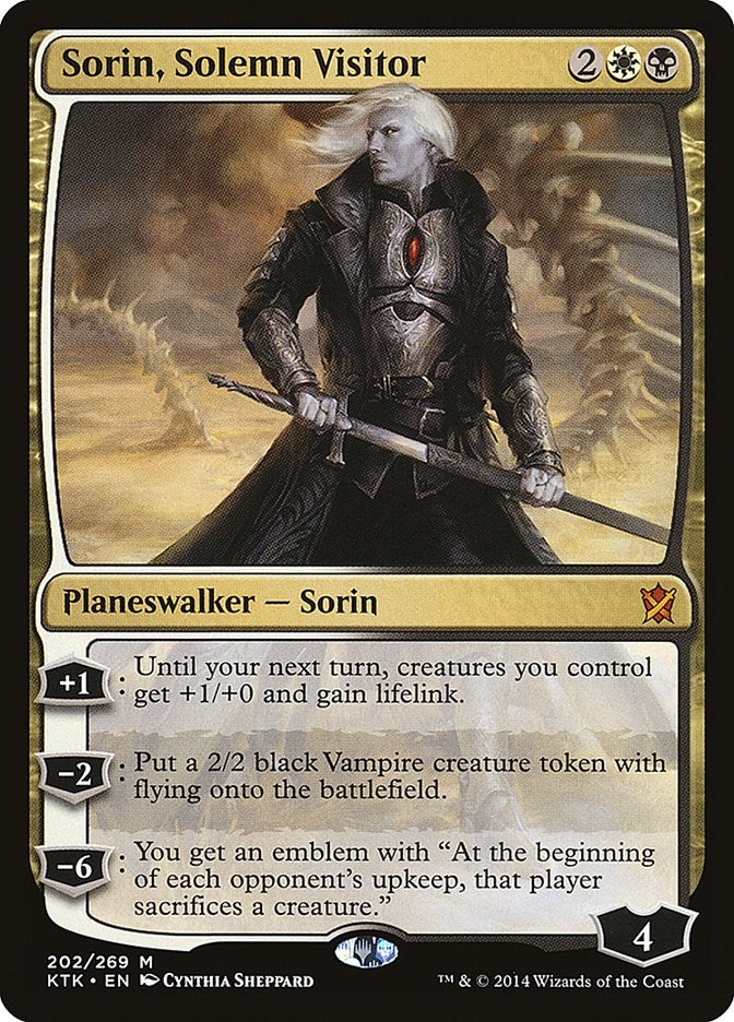 Image for Sorin, Solemn Visitor (202) [Khans of Tarkir] - Magic: The Gathering