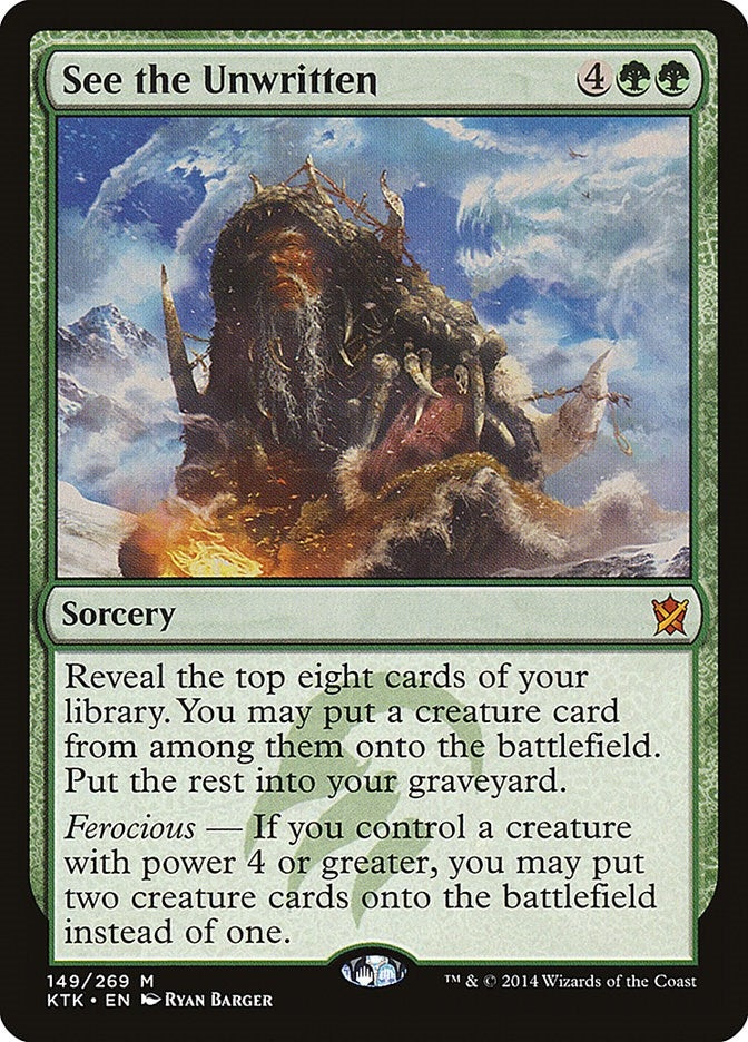 Image for See the Unwritten (149) [Khans of Tarkir] - Magic: The Gathering