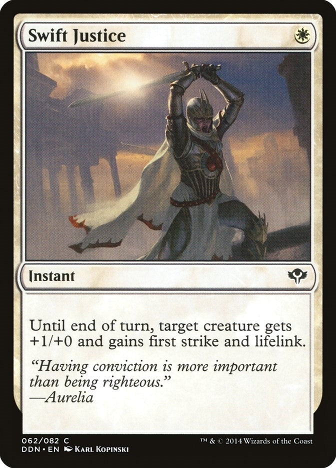 Image for Swift Justice (62) [Speed vs. Cunning] - Magic: The Gathering