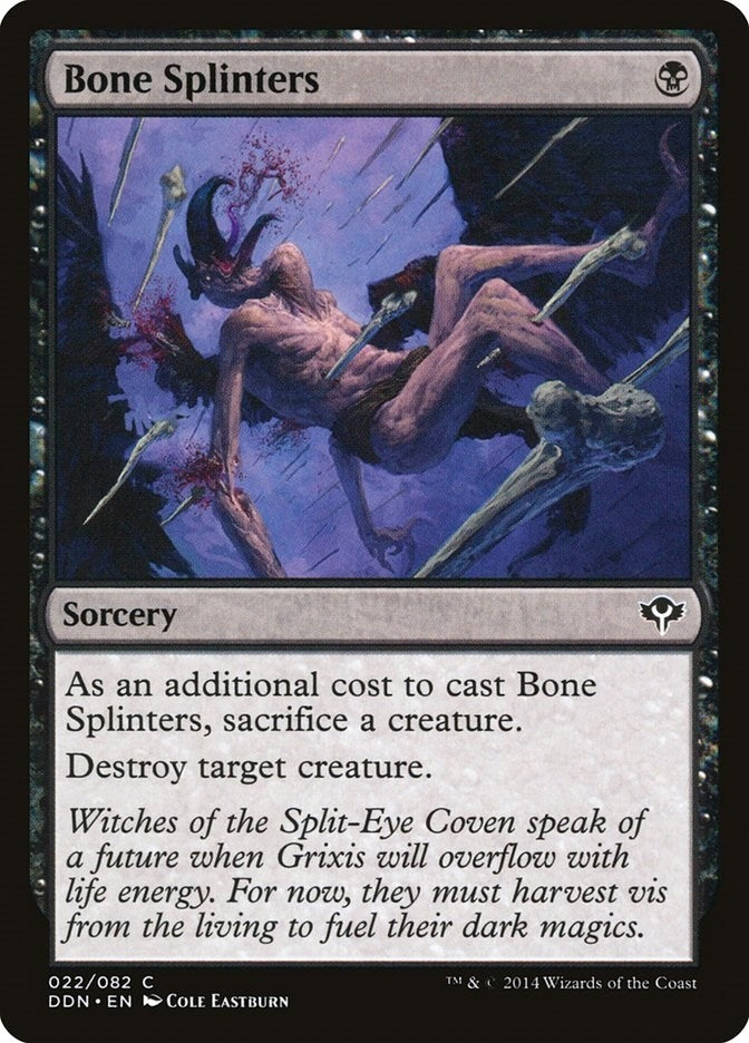 Image for Bone Splinters (22) [Speed vs. Cunning] - Magic: The Gathering