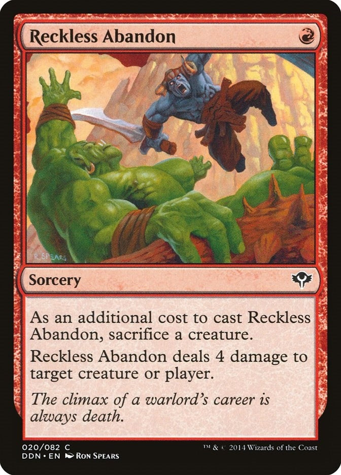 Image for Reckless Abandon (20) [Speed vs. Cunning] - Magic: The Gathering