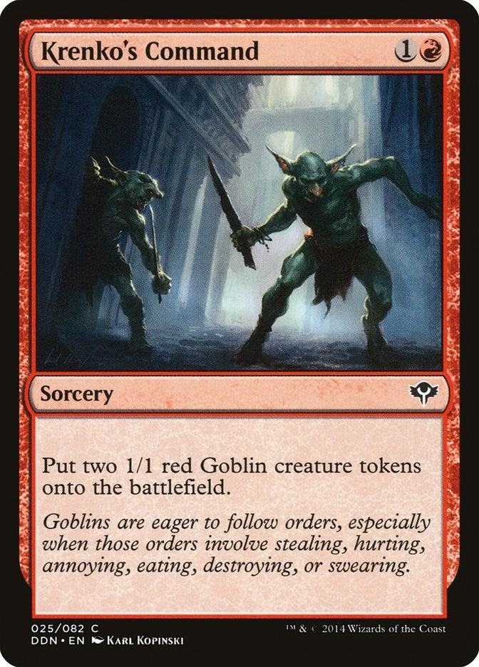 Image for Krenko's Command (25) [Speed vs. Cunning] - Magic: The Gathering