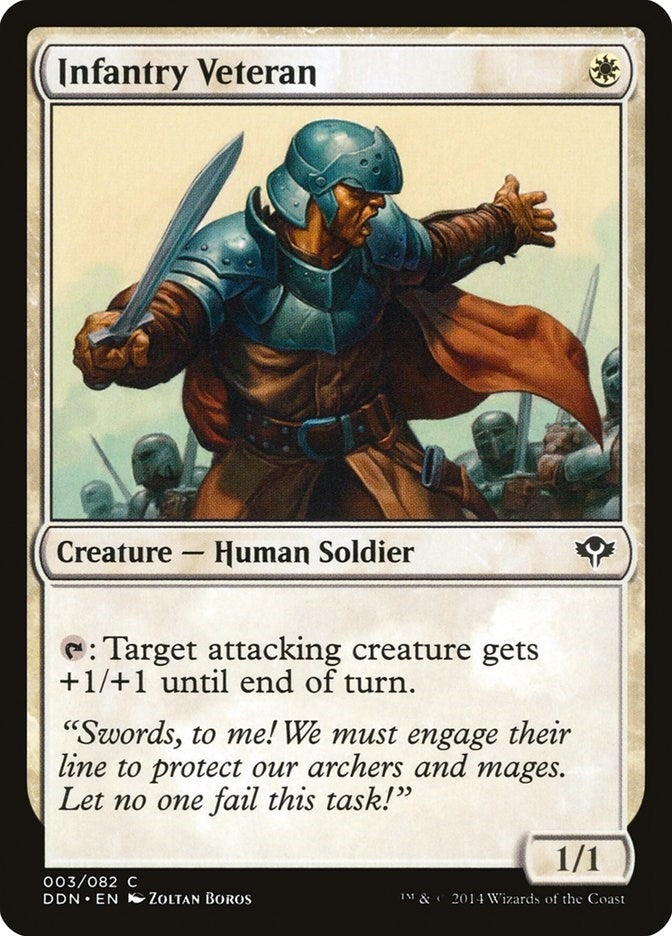 Image for Infantry Veteran (3) [Speed vs. Cunning] - Magic: The Gathering