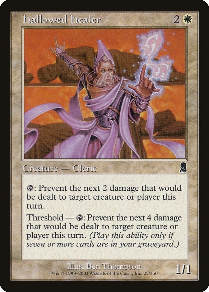 Image for Hallowed Healer (25) [Odyssey] - Magic: The Gathering