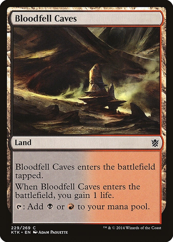 Image for Bloodfell Caves (229) [Khans of Tarkir] - Magic: The Gathering