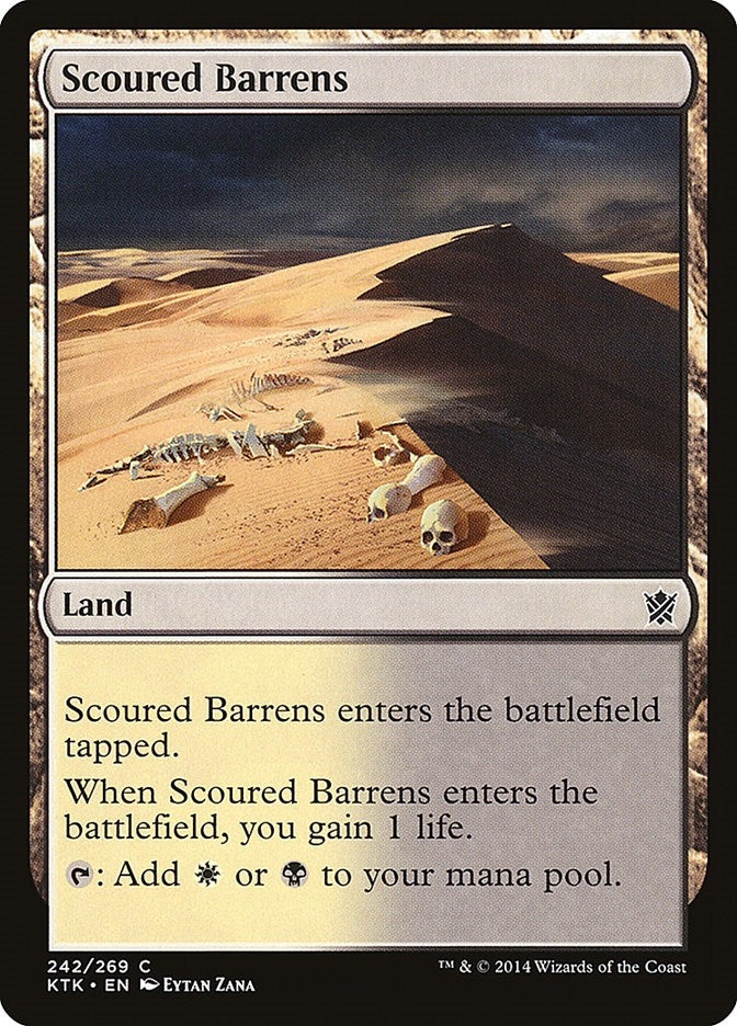 Image for Scoured Barrens (242) [Khans of Tarkir] - Magic: The Gathering