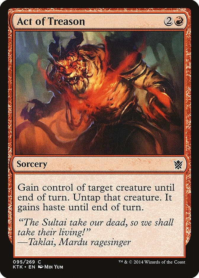 Image for Act of Treason (95) [Khans of Tarkir] - Magic: The Gathering
