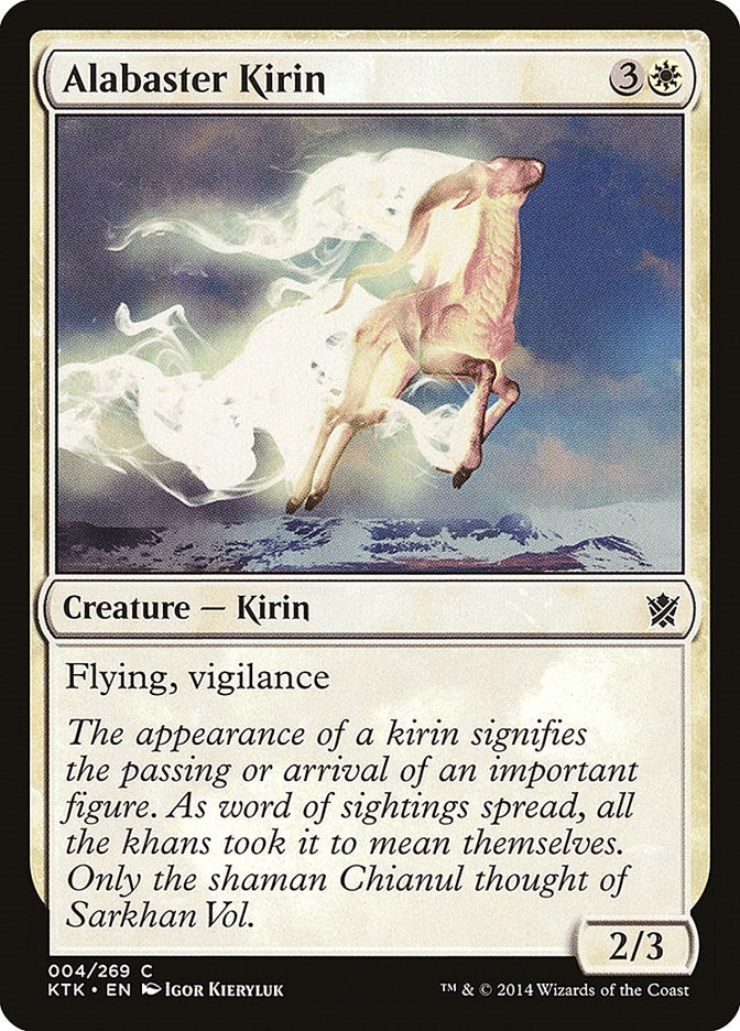 Image for Alabaster Kirin (4) [Khans of Tarkir] - Magic: The Gathering