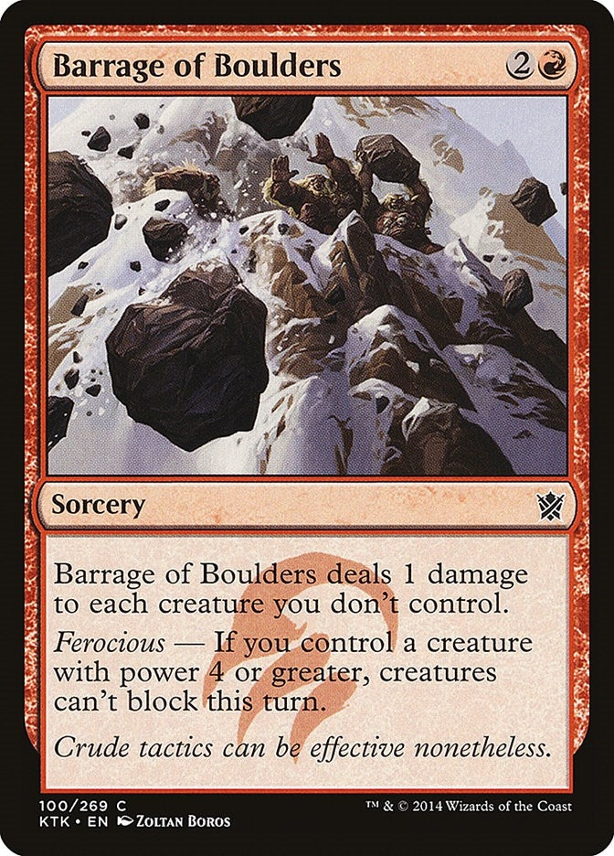 Image for Barrage of Boulders (100) [Khans of Tarkir] - Magic: The Gathering