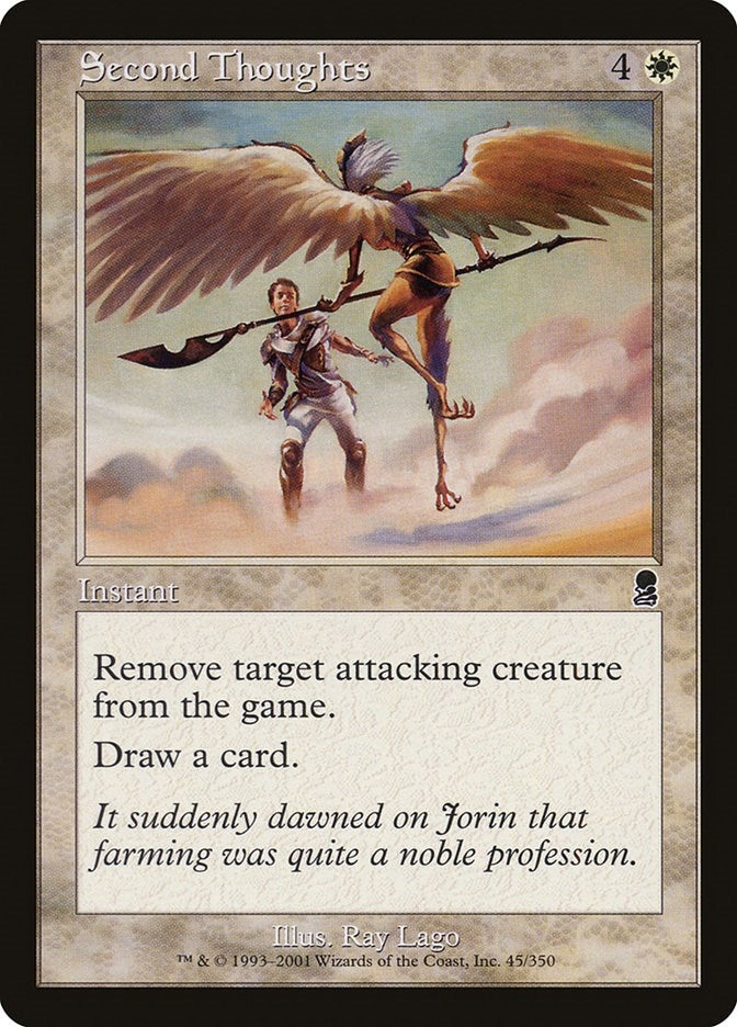 Image for Second Thoughts (45) [Odyssey] - Magic: The Gathering
