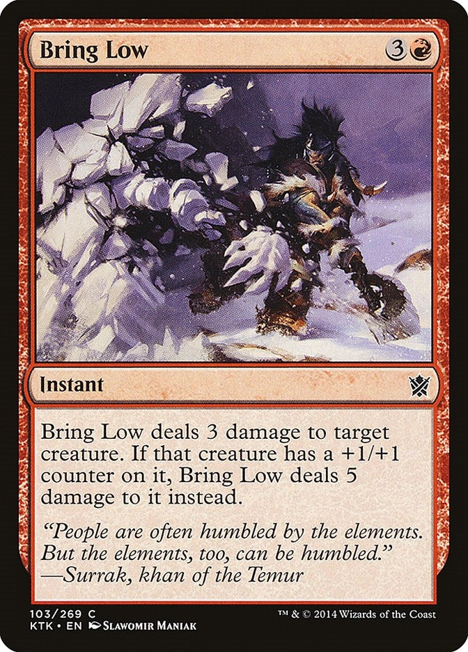 Image for Bring Low (103) [Khans of Tarkir] - Magic: The Gathering