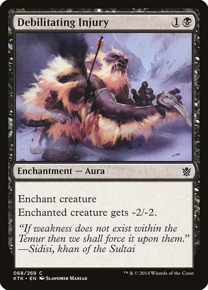 Image for Debilitating Injury (68) [Khans of Tarkir] - Magic: The Gathering