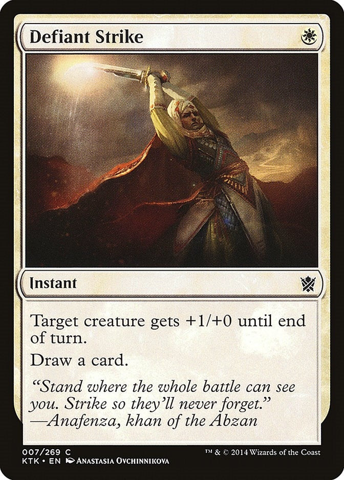 Image for Defiant Strike (7) [Khans of Tarkir] - Magic: The Gathering