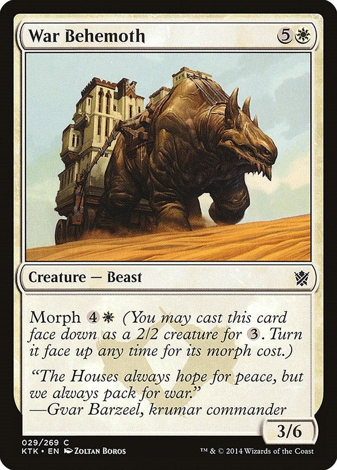 Image for War Behemoth (29) [Khans of Tarkir] - Magic: The Gathering