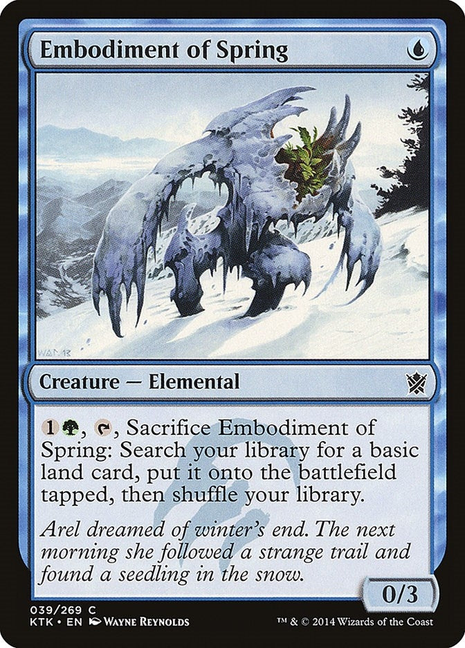 Image for Embodiment of Spring (39) [Khans of Tarkir] - Magic: The Gathering