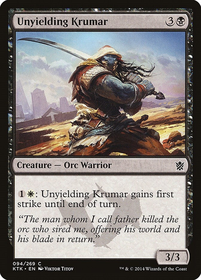 Image for Unyielding Krumar (94) [Khans of Tarkir] - Magic: The Gathering