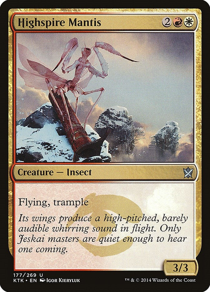 Image for Highspire Mantis (177) [Khans of Tarkir] - Magic: The Gathering