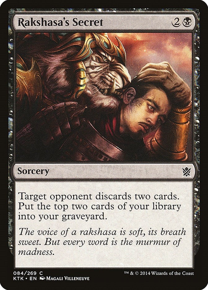 Image for Rakshasa's Secret (84) [Khans of Tarkir] - Magic: The Gathering
