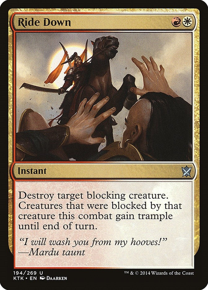 Image for Ride Down (194) [Khans of Tarkir] - Magic: The Gathering