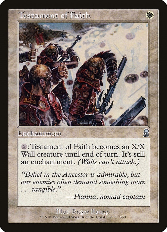 Image for Testament of Faith (55) [Odyssey] - Magic: The Gathering