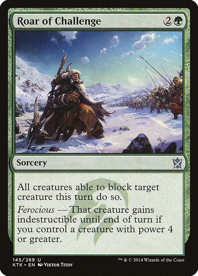 Image for Roar of Challenge (145) [Khans of Tarkir] - Magic: The Gathering