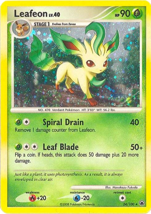 Image for Leafeon - 24/100 (DP Majestic Dawn) (024/100) [Deck Exclusives] - Pokemon