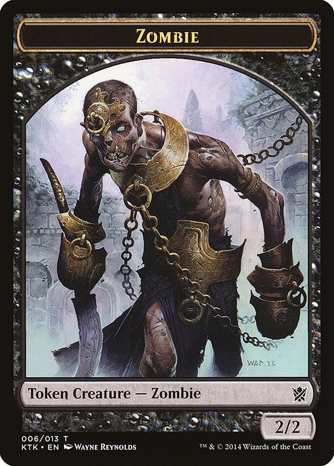 Image for Zombie Token (6) [Khans of Tarkir] - Magic: The Gathering