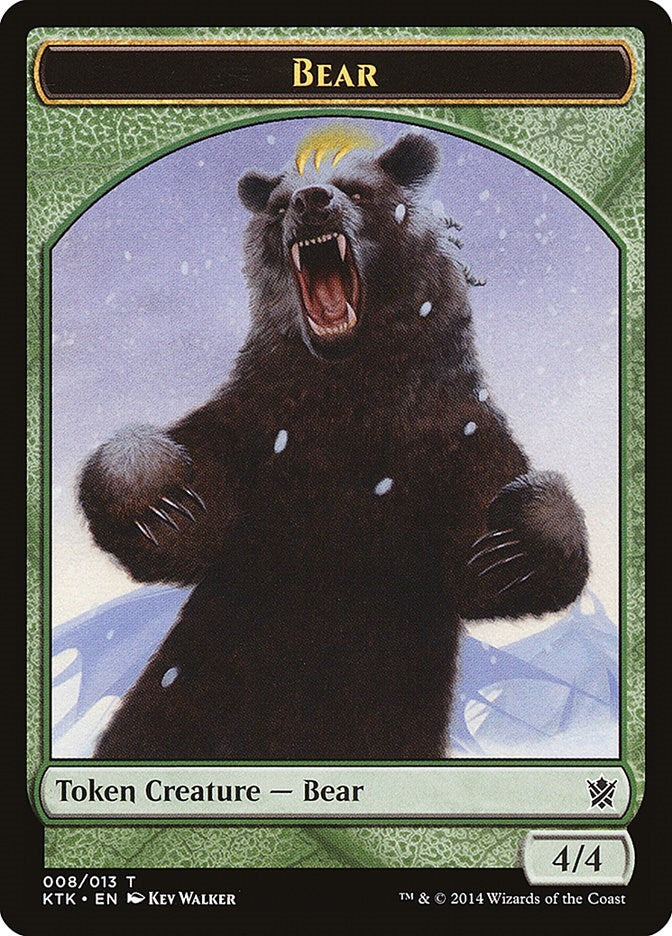 Image for Bear Token (8) [Khans of Tarkir] - Magic: The Gathering