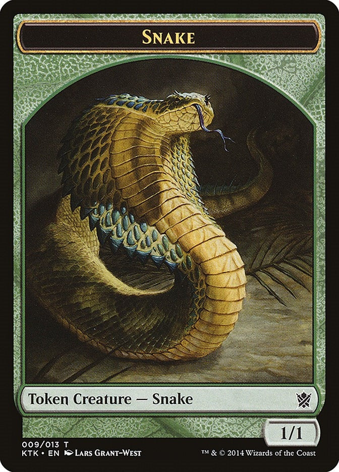 Image for Snake Token (9) [Khans of Tarkir] - Magic: The Gathering