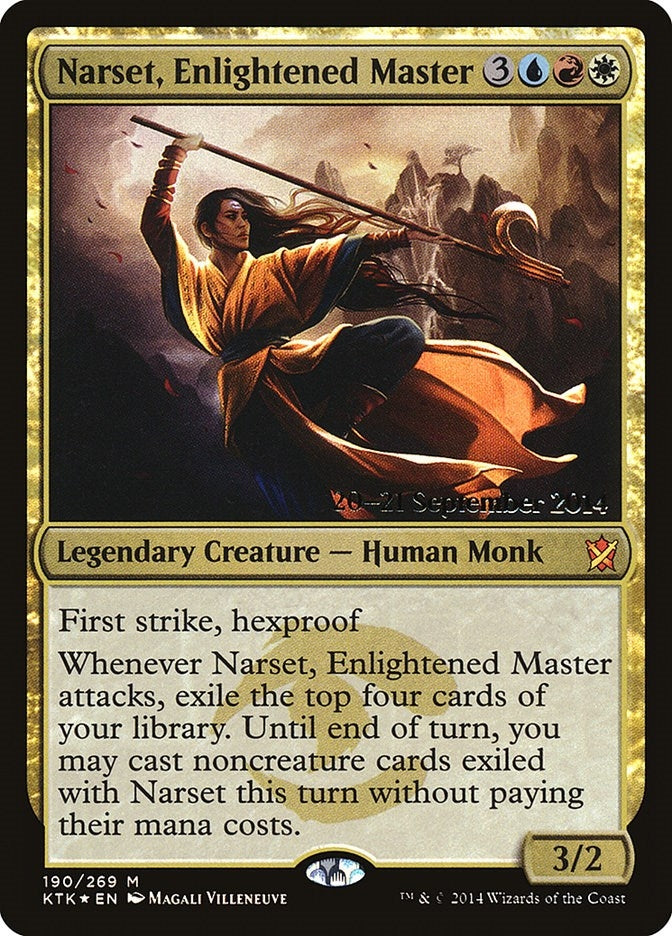 Image for Narset, Enlightened Master (190) [Prerelease Cards] - Magic: The Gathering