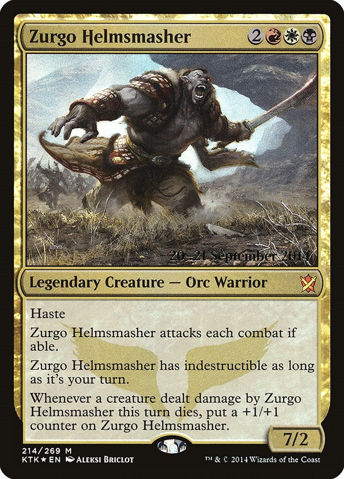 Image for Zurgo Helmsmasher (214) [Prerelease Cards] - Magic: The Gathering