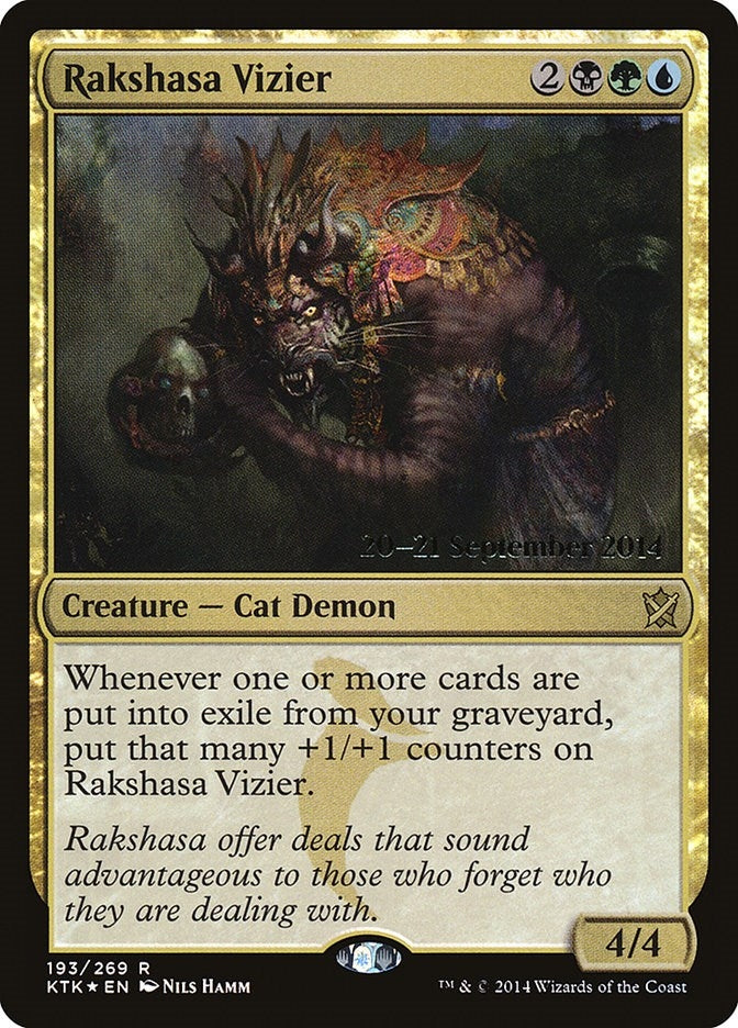 Image for Rakshasa Vizier (193) [Prerelease Cards] - Magic: The Gathering