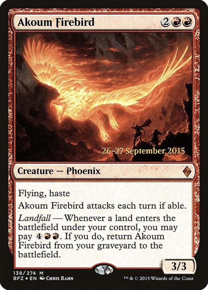 Image for Akoum Firebird (138) [Prerelease Cards] - Magic: The Gathering