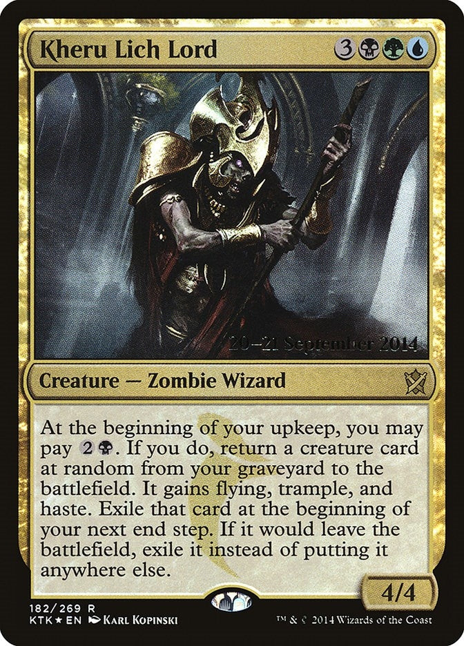 Image for Kheru Lich Lord (182) [Prerelease Cards] - Magic: The Gathering