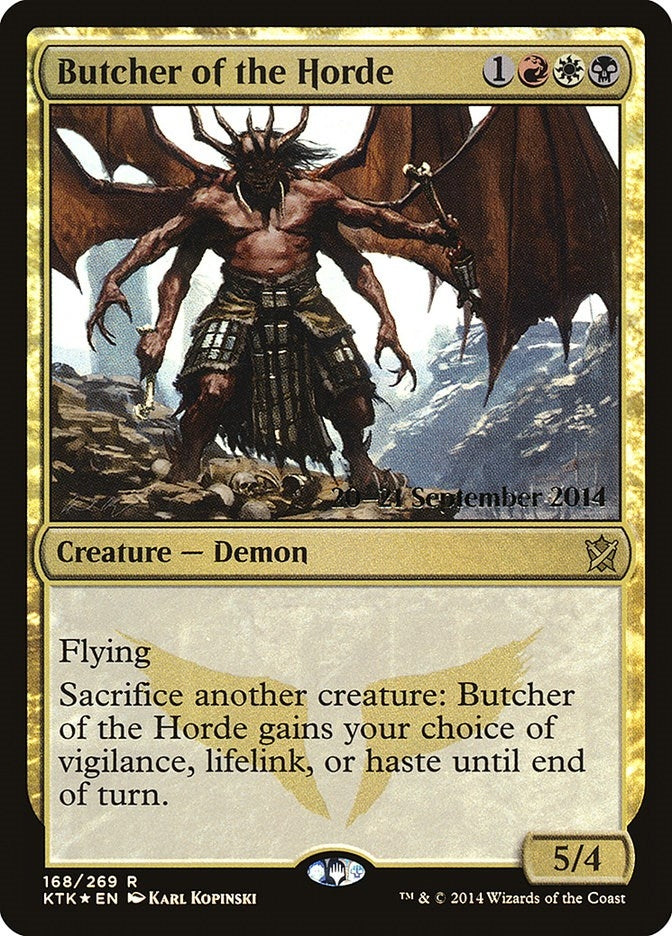 Image for Butcher of the Horde (168) [Prerelease Cards] - Magic: The Gathering