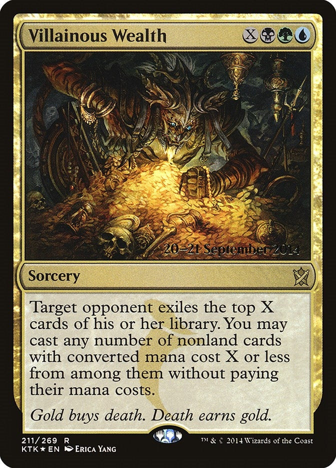 Image for Villainous Wealth (211) [Prerelease Cards] - Magic: The Gathering