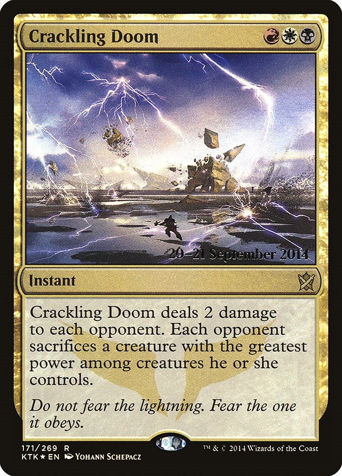 Image for Crackling Doom (171) [Prerelease Cards] - Magic: The Gathering