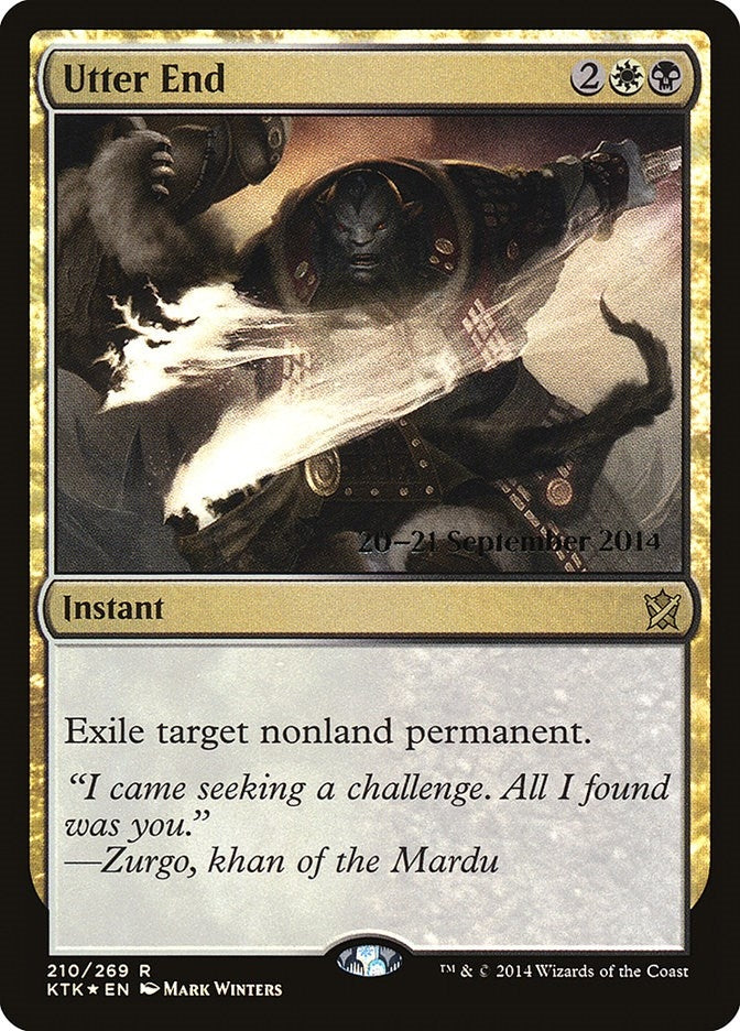 Image for Utter End (210) [Prerelease Cards] - Magic: The Gathering