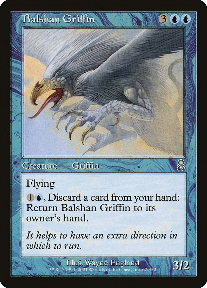 Image for Balshan Griffin (67) [Odyssey] - Magic: The Gathering