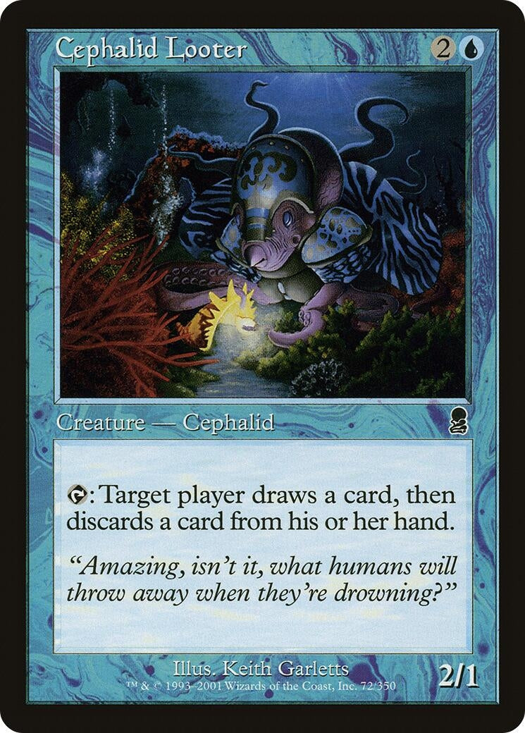 Image for Cephalid Looter (72) [Odyssey] - Magic: The Gathering